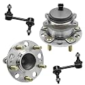 Detroit Axle - 4pc Rear Wheel Hub Bearings Sway Bars for 16-19 Kia Optima