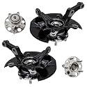Detroit Axle - 4pc Steering Knuckles Kit for 2006-2011 Honda Civic