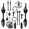 Detroit Axle - 4WD 14pc Front CV Axles Kit for 2013-2018 Ram 1500