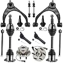 Detroit Axle - 4WD 14pc Front CV Axles Kit for 2014-2018 Chevy Silverado