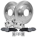 Detroit Axle - [4WD 5 Lug Rear Drum] Front Brake Kit for 97-03 Ford F-150