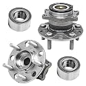 Detroit Axle - 4WD/AWD Front &amp; Rear Wheel Bearing &amp; Hubs For 07-17 Compass