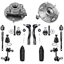 Detroit Axle - 4WD Front Wheel Bearing Hubs Kit for 2008-2012 Nissan Armada
