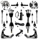 Detroit Axle - 4WD Front 17pc End Kit for 2001-2006 Chevy Silverado 2500 HD