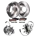 Detroit Axle - 4WD Front Brake Kit for 2006 2007 2008 Dodge Ram 2500 3500