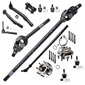 Detroit Axle - 4WD Front CV Axles Wheel Hubs Kit for 05-10 Ford F-250