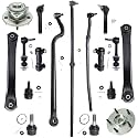 Detroit Axle - 4WD Front End 17pc Suspension Kit for 00-01 Dodge Ram 1500