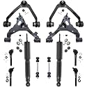 Detroit Axle - 4WD Front End Control Arms Kit for 1997-2002 Ford Expedition, 1997-2003 F-150, 1997-1999 F-250, Shock Absorbers Control Arms w/Ball Joint Tie Rods Sway Bars Replacement - 12pc Set