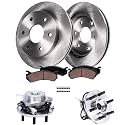 Detroit Axle - 4WD Front Hub &amp; Brake Kit for 2000-2002 Dodge Dakota Durango
