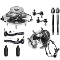 Detroit Axle - 4WD Front Wheel Bearing Hubs Kit for 2012-2015 Nissan Armada