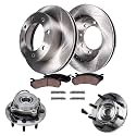 Detroit Axle - 4WD Front Wheel Hubs Brake Kit for 03-05 Dodge Ram 2500 3500