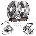 Detroit Axle - 5 Lug Front Brake Kit for 2006 2007 2008 2009 Dodge Ram 1500