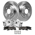 Detroit Axle - 6Pc Front Brake Kit for 1999-2004 Jeep Grand Cherokee
