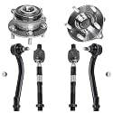 Detroit Axle - 6pc Front Wheel Bearing Hubs Kit for 2007-2012 Santa Fe