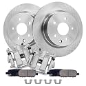 Detroit Axle - 6pc Rear Brake Kit for Infiniti G35 G37 M35 M45 Nissan 350Z