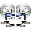 Detroit Axle - 8pc Front &amp; Rear Brake Kit for 2014-2019 Nissan Rogue