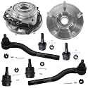 Detroit Axle - 8pc Front Wheel Bearing Hubs Kit for Jeep 2011-2017 Wrangler