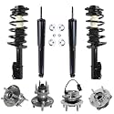 Detroit Axle - 8pc Wheel Bearing Hubs Kit for 2004-2012 Chevy Malibu