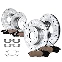 Detroit Axle - Brake Kit for Mercedes-Benz C230 C250 C300 w/o Sport Package