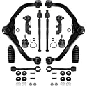 Detroit Axle - Front 12pc Suspension Kit for 2008-2012 Jeep Liberty, 2007-2011 Dodge Nitro, 2 Upper Control Arms w/Ball Joints 2 Lower Ball Joints 2 Sway Bars 4 Tie Rods 2 Boots Replacement
