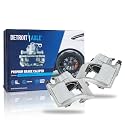 Detroit Axle - Front 2pc Brake Calipers for Dodge Ram 1500 Chevy Suburban