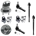 Detroit Axle - Front 8pc Wheel Bearing Hubs Kit for Pontiac Pursuit G5