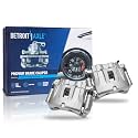 Detroit Axle - Front Brake Calipers w/Brackets for 1999-2004 Grand Cherokee