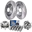 Detroit Axle - Front Brake Rotors Wheel Bearing Hubs Kit for 2007-2018