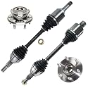 Detroit Axle - Front CV Axles Wheel Bearing Hubs for Chevrolet Traverse