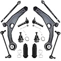 Detroit Axle - Front End 12pc Suspension Kit for 11-14 Chrysler 200 07-10 Sebring 08-14 Dodge Avenger, 2 Lower Control Arms 2 Ball Joints 4 Outer &amp; Inner Tie Rods 2 Sway Bars 2 Boots Replacement