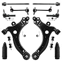 Detroit Axle - Front End 12pc Suspension Kit for Chevy Impala Monte Carlo Buick LaCrosse Regal Century Pontiac Grand Prix, 2 Lower Control Arms 4 Tie Rods 2 Boots 4 Front &amp; Rear Sway Bars Replacement