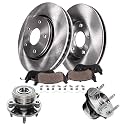 Detroit Axle - Front Hub &amp; Brake Kit for 2011-2019 Ford Explorer