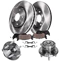 Detroit Axle - Front Wheel Bearing Hubs Brake Kit for 2018-2020