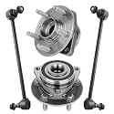 Detroit Axle - Front Wheel Bearing Hubs Kit for 2016-2019 Chevrolet Cruze