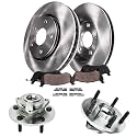 Detroit Axle - Front Wheel Bearing Hubs Brake Kit for 2002-2005 Ram 1500
