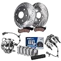 Detroit Axle - Front Wheel Bearing Hubs Brake Kit for Chevy Trailblazer SSR