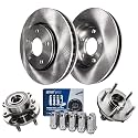 Detroit Axle - Front Wheel Bearing Hubs Brake Rotors Kit for Ford Flex