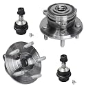 Detroit Axle - Front Wheel Bearing Hubs Kit for 2011-2020 Grand Cherokee