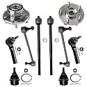 Detroit Axle - Front Wheel Hub Bearings Kit for 2009-2020 Dodge Journey