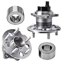 Detroit Axle - FWD 4pc Wheel Bearing Hubs Kit for 2004-2010 Toyota Sienna