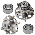 Detroit Axle - FWD Front Rear Wheel Bearing Hubs Kit for 05-07 Honda Accord