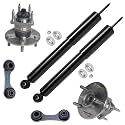 Detroit Axle - Rear 6pc Wheel Bearing Hubs Kit for 2004-2012 Chevy Malibu