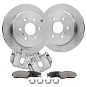 Detroit Axle - Rear Brake Kit for 07-16 GMC Acadia 09-17 Chevy Traverse