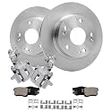 Detroit Axle - REAR Brake Kit for 2003-2007 Honda Accord 2004-08 Acura TSX