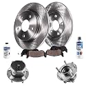 Detroit Axle - Rear Brake Kit for 2014 2015 2016 2017 2018 Mazda 3 Sport