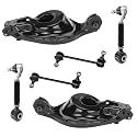 Detroit Axle - Rear Control Arms Sway Bars for 09-15 Honda Pilot 08-13 MDX