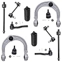 Detroit Axle - RWD Front End Kit for 03-07 Cadillac CTS, Upper Control Arms Tie Rods Sway Bar Links Lower Ball Joints Boot &amp; Bellows 2003 2004 2005 2006 2007 Replacement - 12pc Set