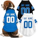 Detroit Dog Clothes Custom Name Number T Shirt for Dog Gifts