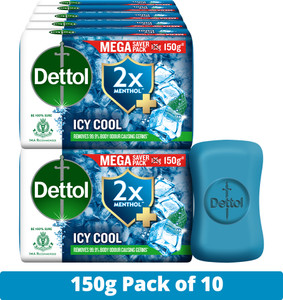 Dettol 3X Icy Cool Bathing Soap for