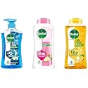Dettol Body Wash Trio – Cool (500ml) + Lime Fresh Refresh (250ml) + Skincare with Honey & Shea Butter (250ml) – Soap-Free Formula, 12h Odour & 8h Moisture Protection